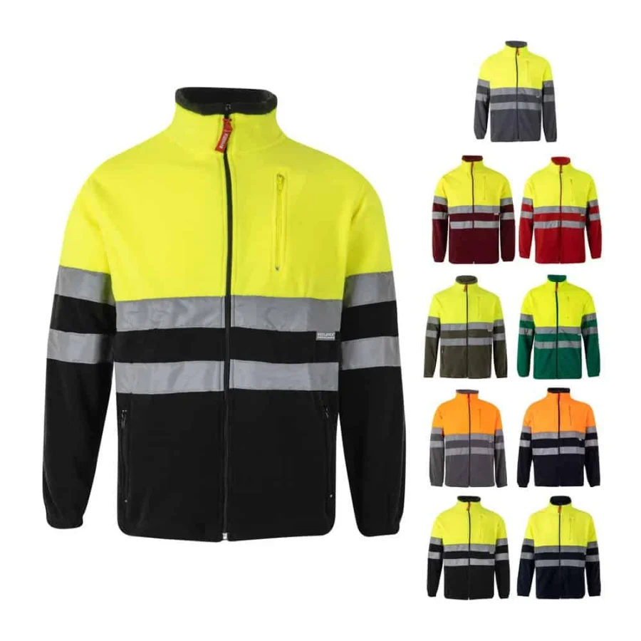 VL EROS LARGE. Tvåfärgad fleecejacka (280g/m²), i polyester (100%)