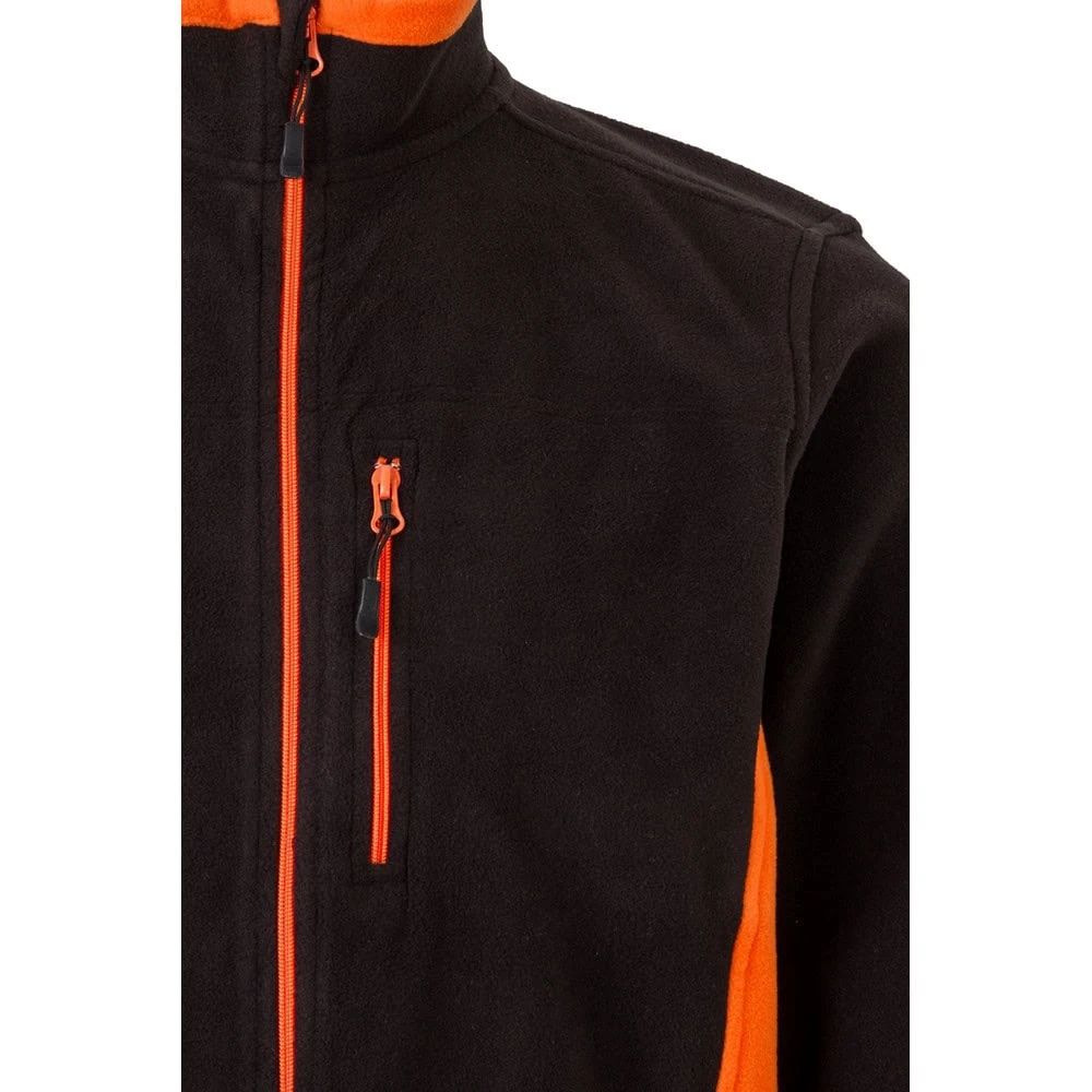 VL GERAS. Tvåfärgad fleecejacka (220g/m²) i polyester (100%)
