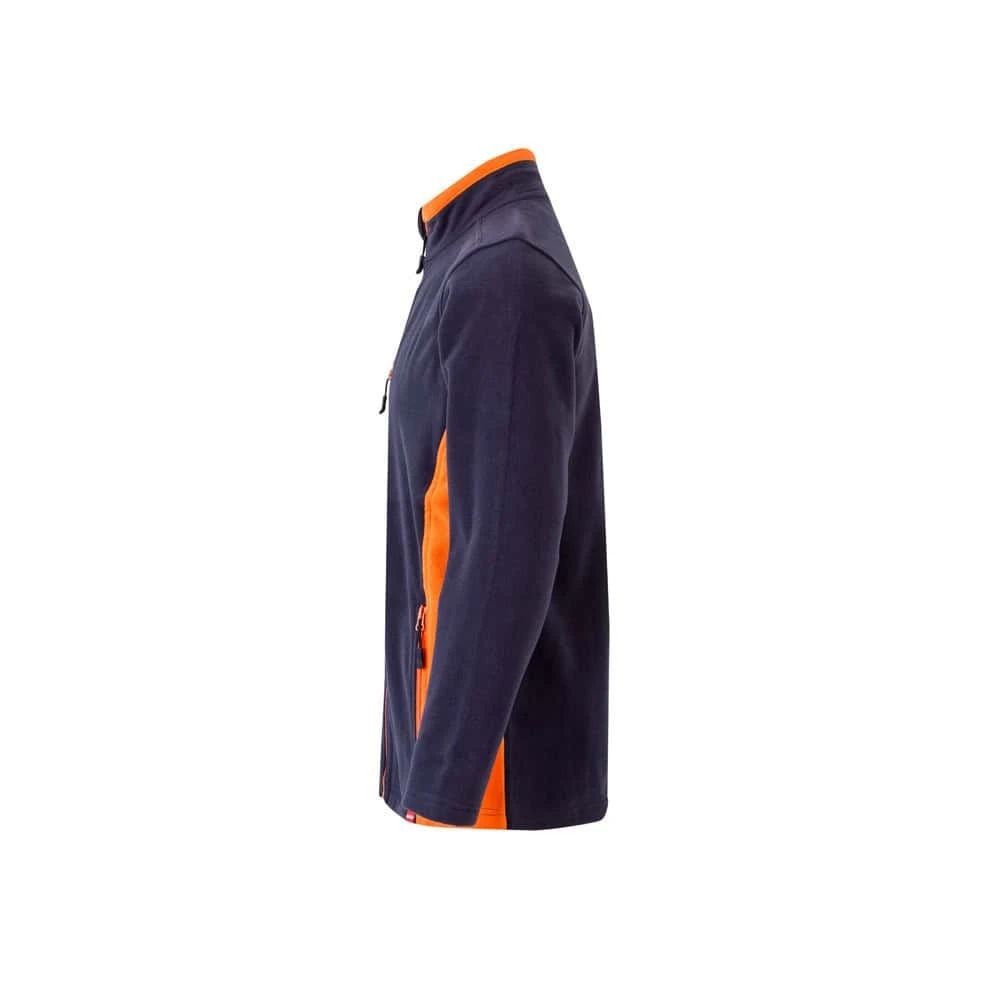 Fleecejacka i tvåfärgad design i polyester, perfekt för utomhusbruk.