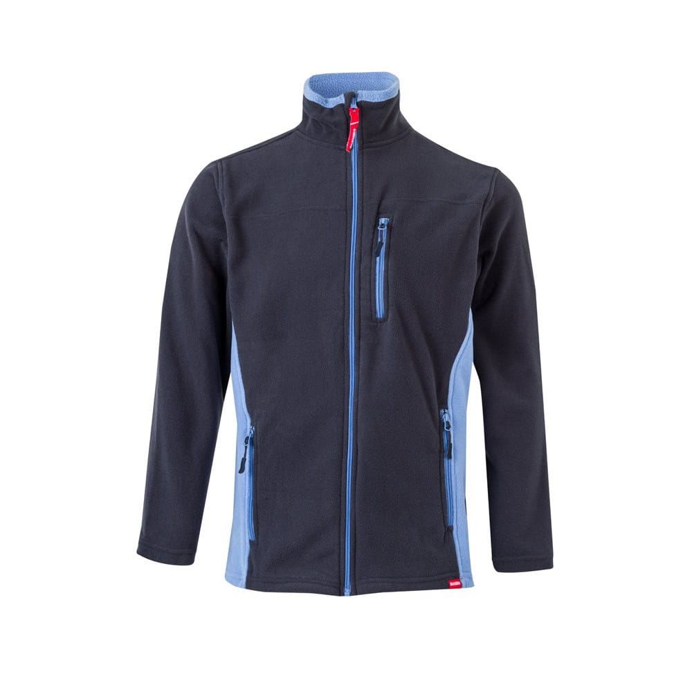 VL GERAS. Tvåfärgad fleecejacka (220g/m²) i polyester (100%)