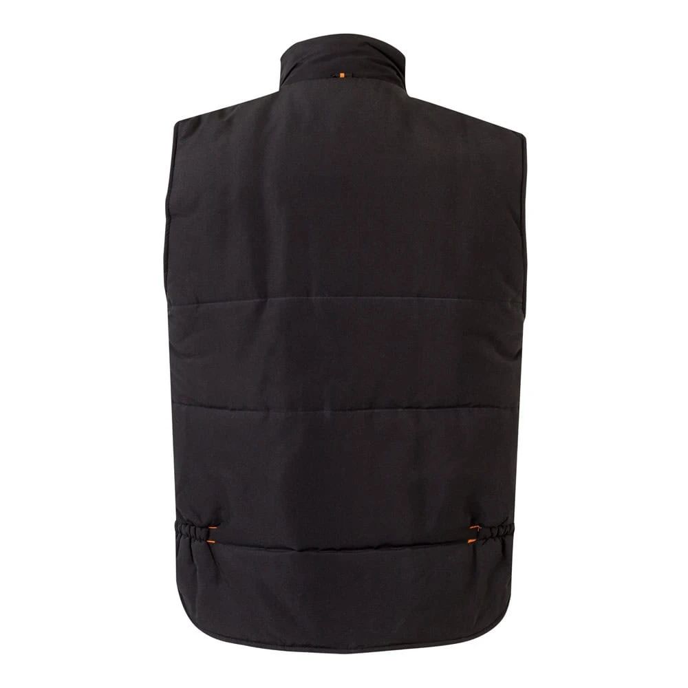 Vadderad väst, tvåfärgad, multificka i polyester 120g/m². Perfekt för arbetskläder och utomhusbruk.