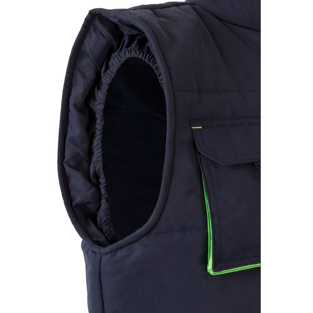 VL NERGAL. Vadderad väst, tvåfärgad, multificka (120g/m²), i polyester (100%)
