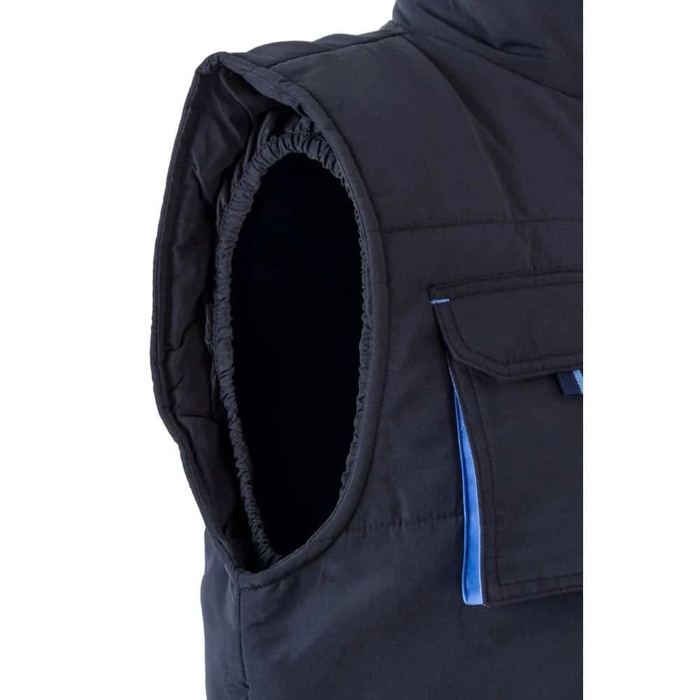 VL NERGAL. Vadderad väst, tvåfärgad, multificka (120g/m²), i polyester (100%)