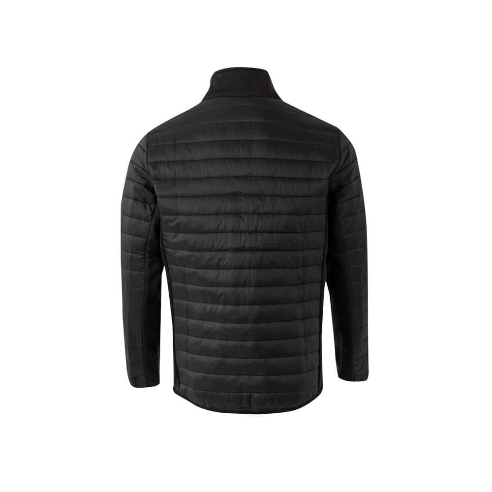 Vadderad jacka (265g/m²) i polyester, perfekt för kyla. Svart, lätt och varm, idealisk för utomhusbr.