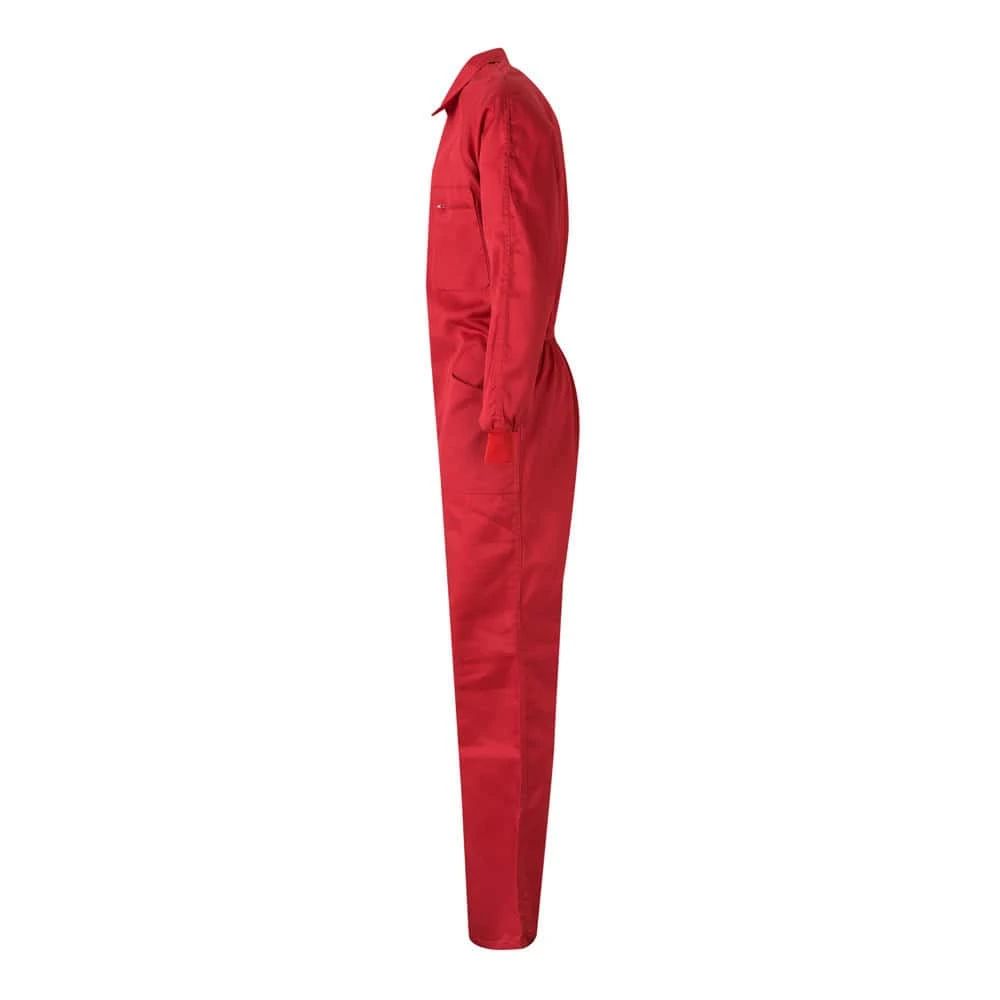 Röd VL YAMA jumpsuit i bomull och polyester, sidovy.