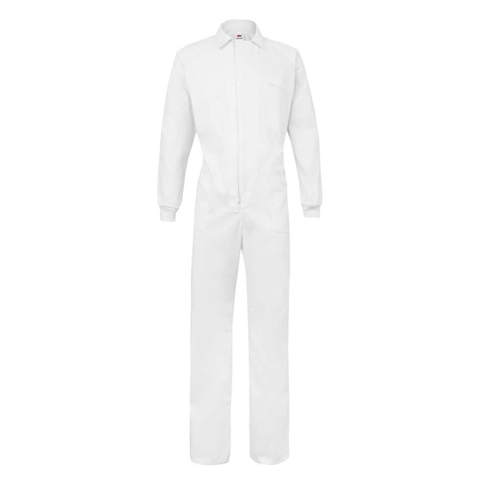 Vit VL YAMA twill jumpsuit i bomull och polyester, arbetskläder för industri och verkstad.
