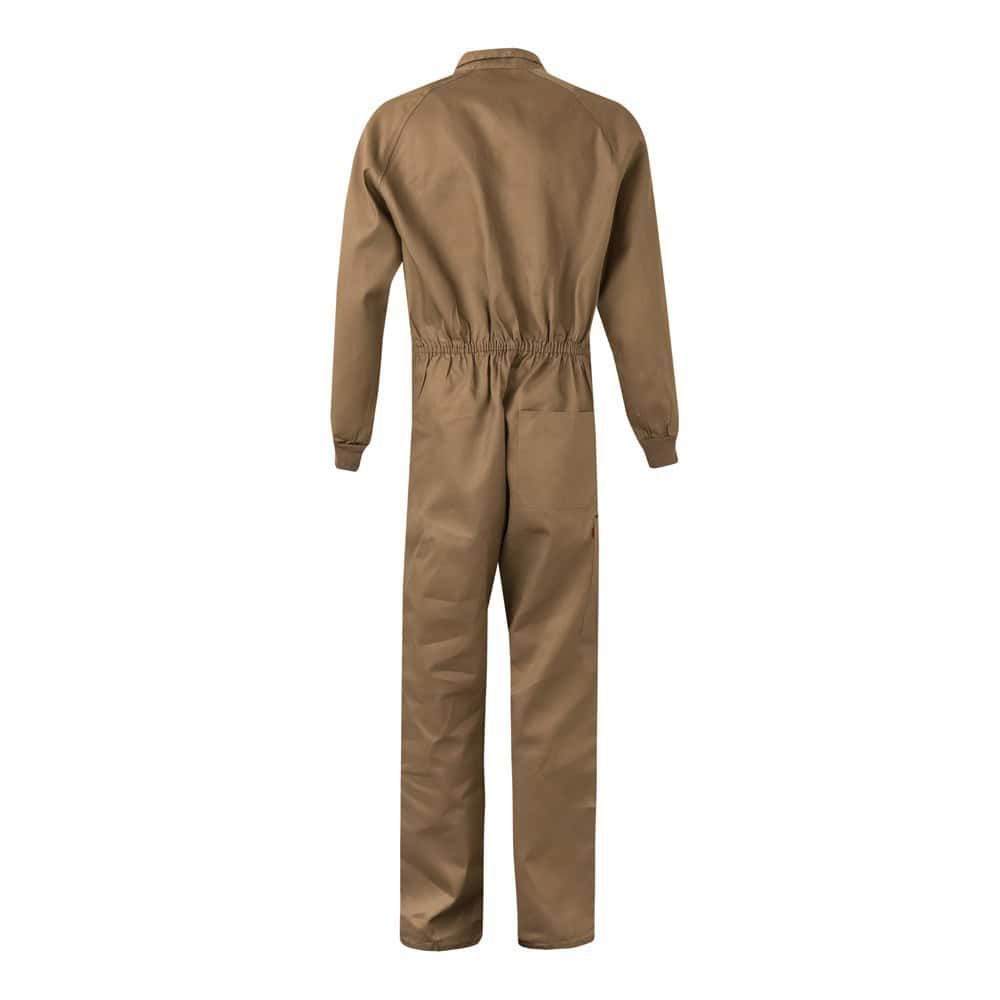 Arbetsbyxa i twill i bomull och polyester, brunt, från VY YAMA.