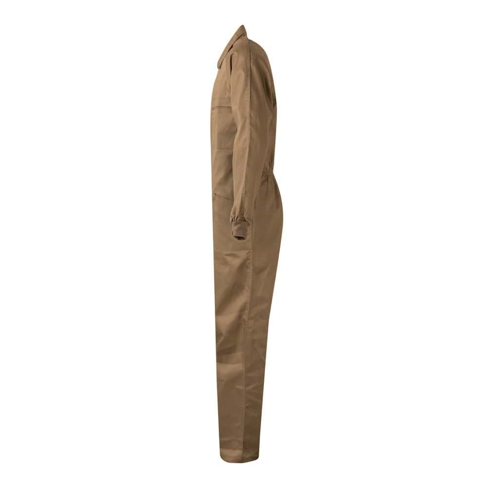 Tidlös twill jumpsuit i bomull och polyester, perfekt för arbetskläder.