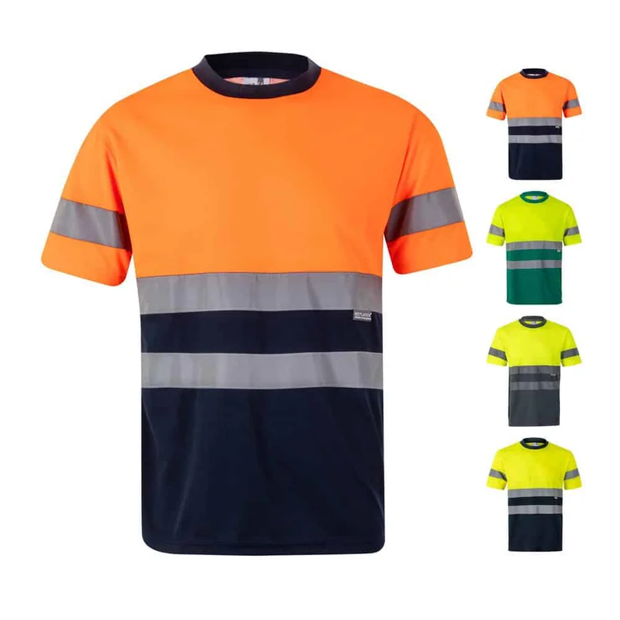 VL BRAHMA. Tvåfärgad t-shirt (140g/m²), i polyester (100%)