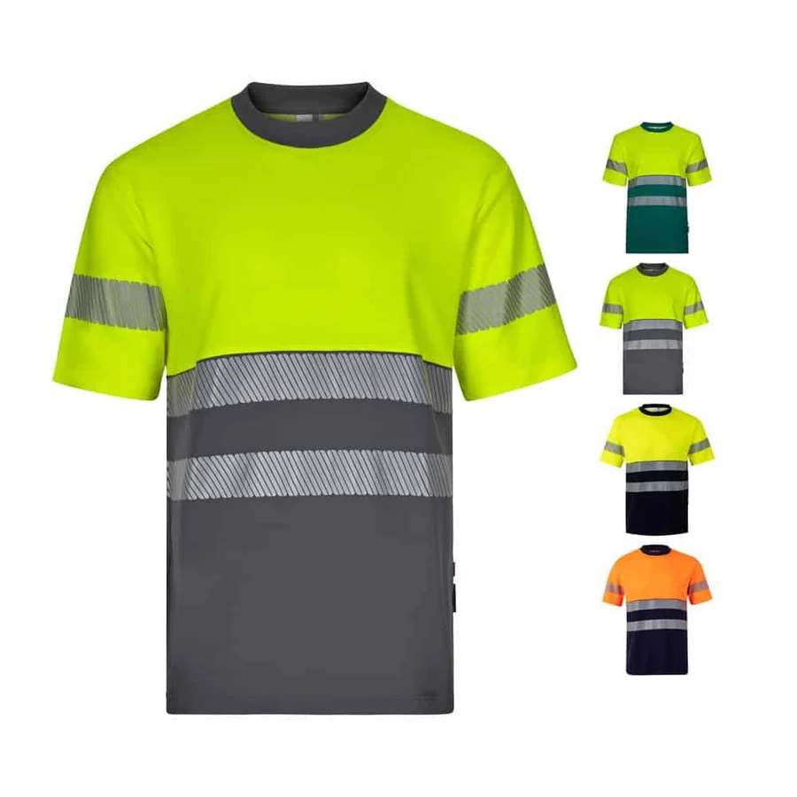 VL BASTET. Tvåfärgad piké-T-shirt (150g/m²), i bomull (55%) och polyester (45%)