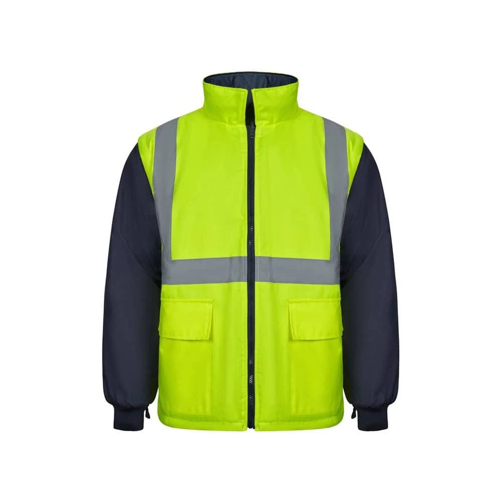 VL JUNO LARGE. Tvåfärgad 4-i-1 parkas (180g/m²), i polyester (100%) med PU-beläggning
