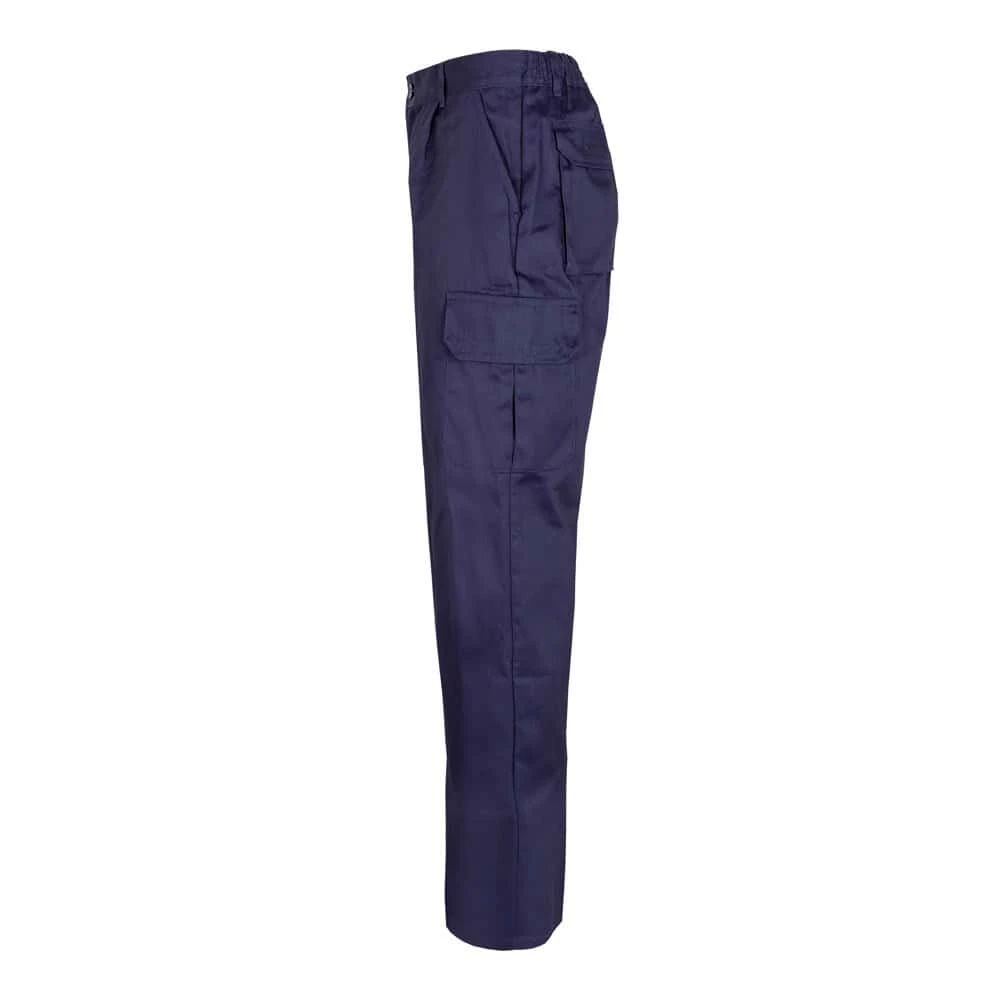 VL MABON. Twillbyxor med flera fickor (200g/m²), i bomull (35%) och polyester (65%)