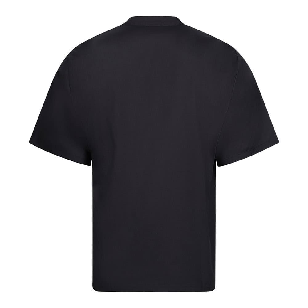 Svart kortärmad köksjacka i bomull och polyester, ExpoT VL DURGA.