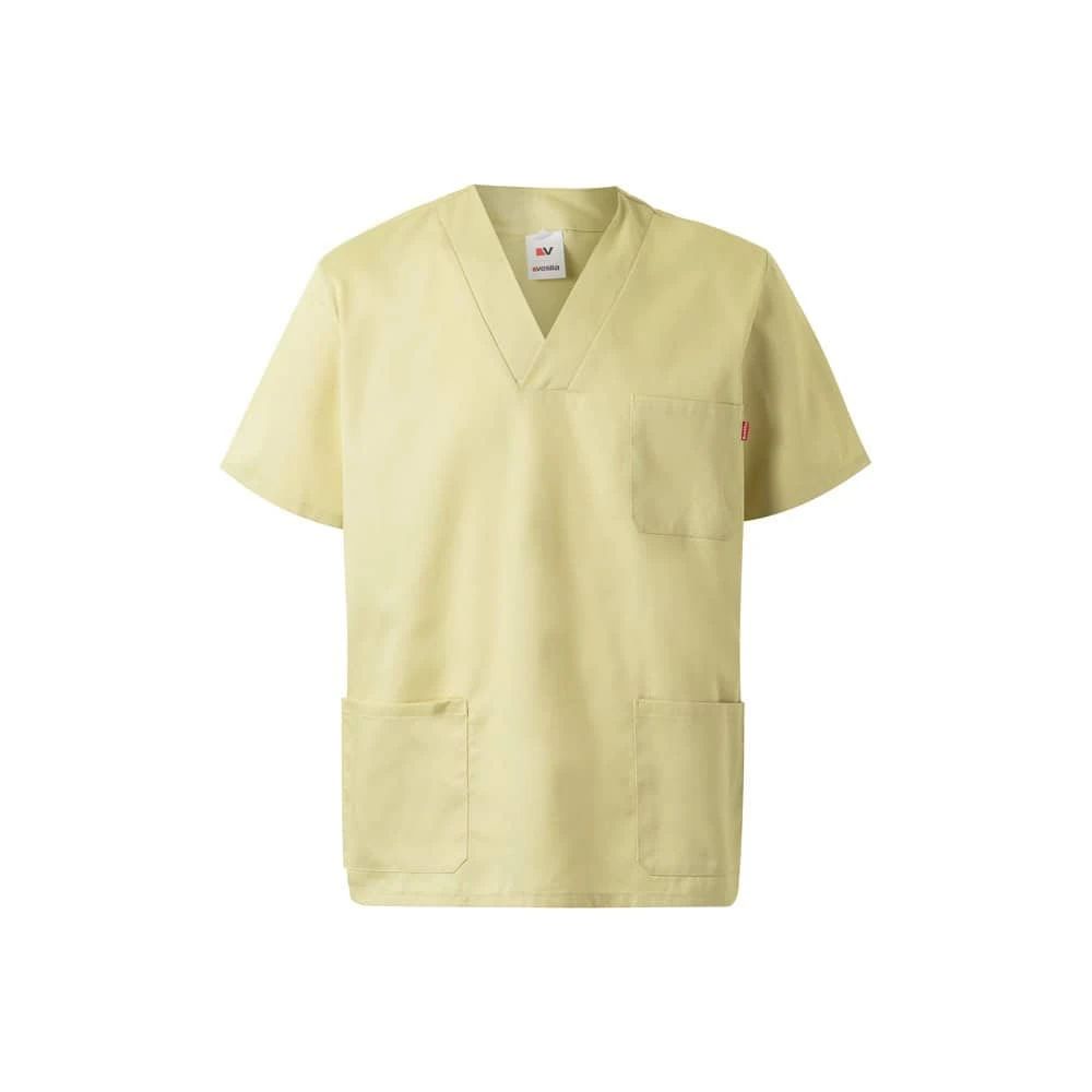 Twilltunika med korta ärmar i polyester (65%) och bomull (35%) för bekvämt arbetsklädsel.