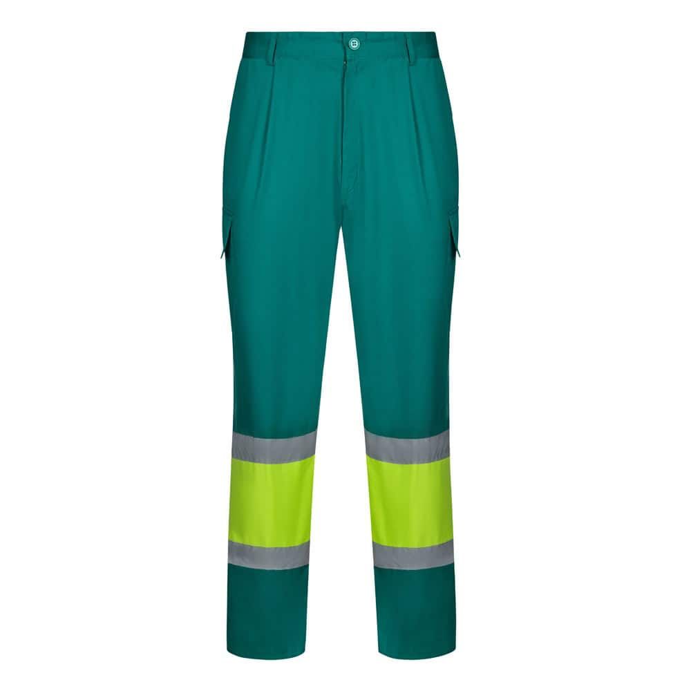 VL ARTEMIS. Tvåfärgade byxor, i twill (190g/m²), bomull (20%) och polyester (80%)