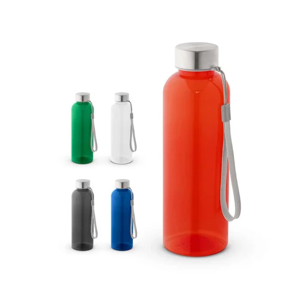 ENDERS M. Återvunnen PET (100 % rPET)-flaska med glansig genomskinlig yta 600 ml – profilreklam med tryck från ExpoTryck