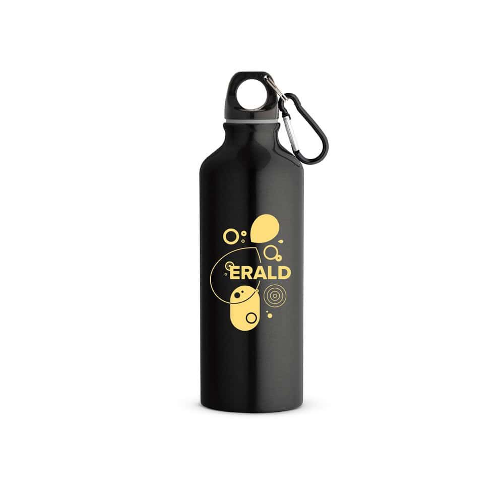 RE-LANDSCAPE M. Återvunnen aluminiumflaska med karbinhake 530 mL