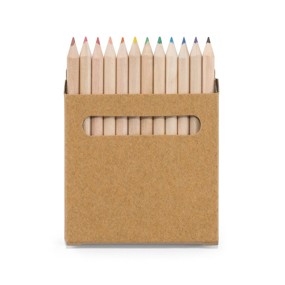 COLOURED. Box med 12 färgkritor
