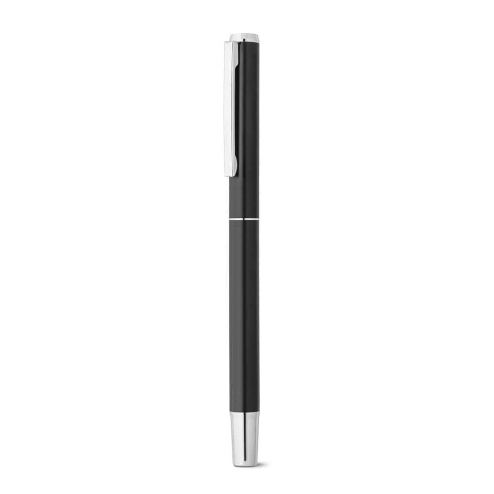 LEAH. Roller- och kulspetspenneset i aluminium (94 % rAL) med klämma