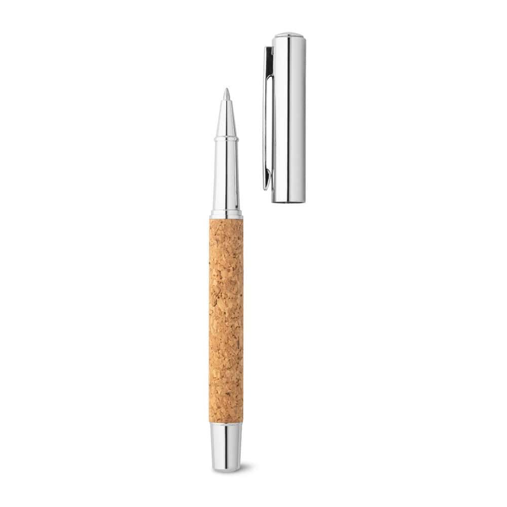 ANDREW. rollerball penna i rostfritt stål (90 % rSS) och kork med klämma