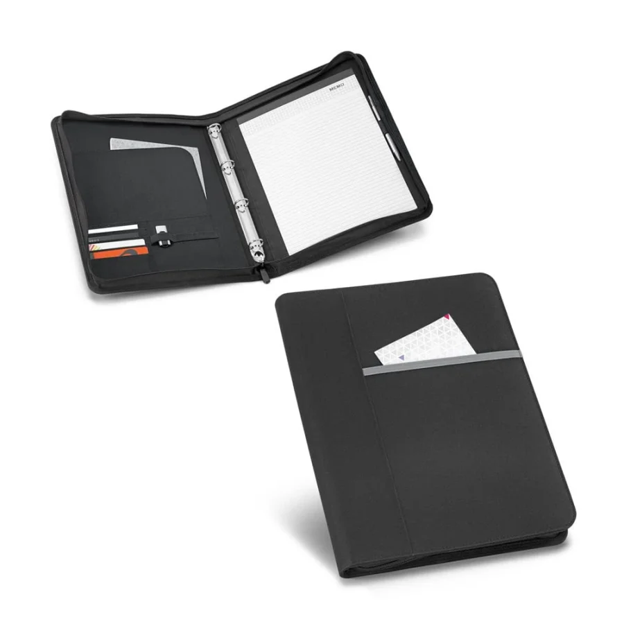AUSTER. A4-mapp i 600D med linjerade sidor