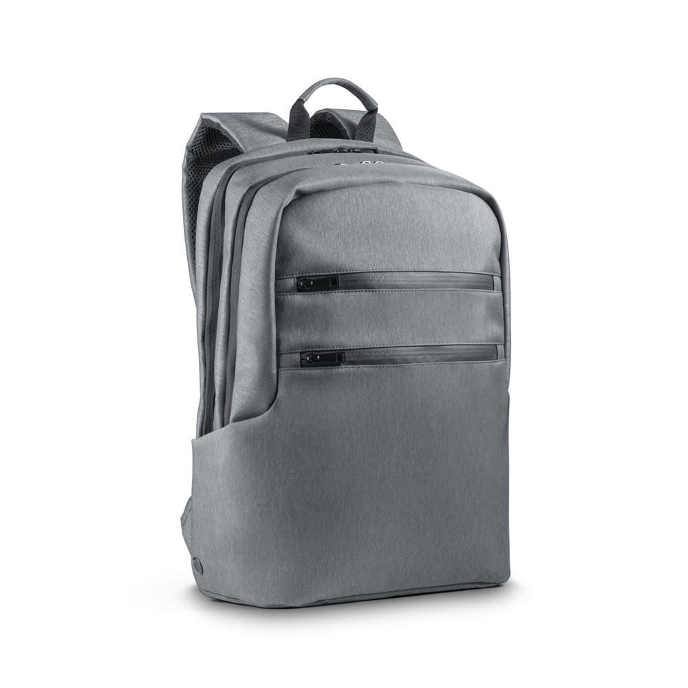 Vattentät Brooklyn-ryggsäck i nylon för 15'' laptop, grå färg.