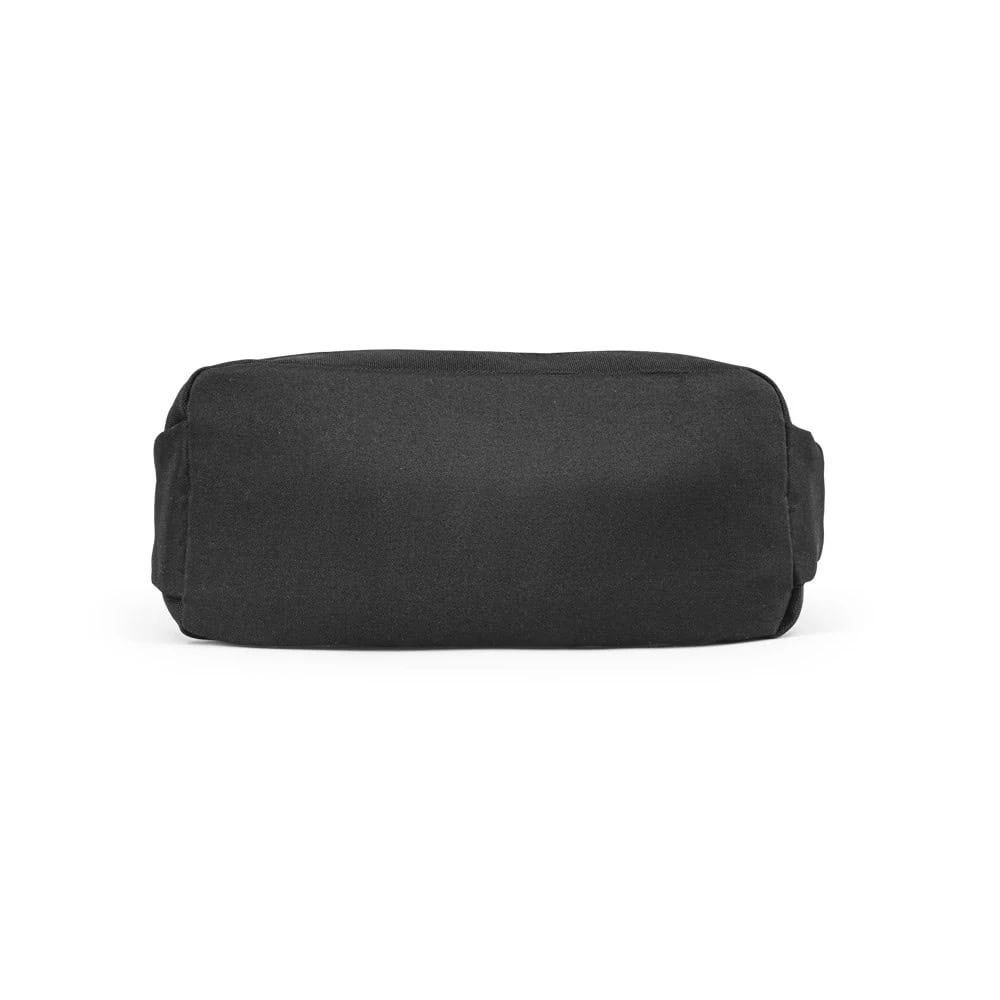 Svart Delfos Pouch midjeväska av återvunnen polyester med reflekterande element.