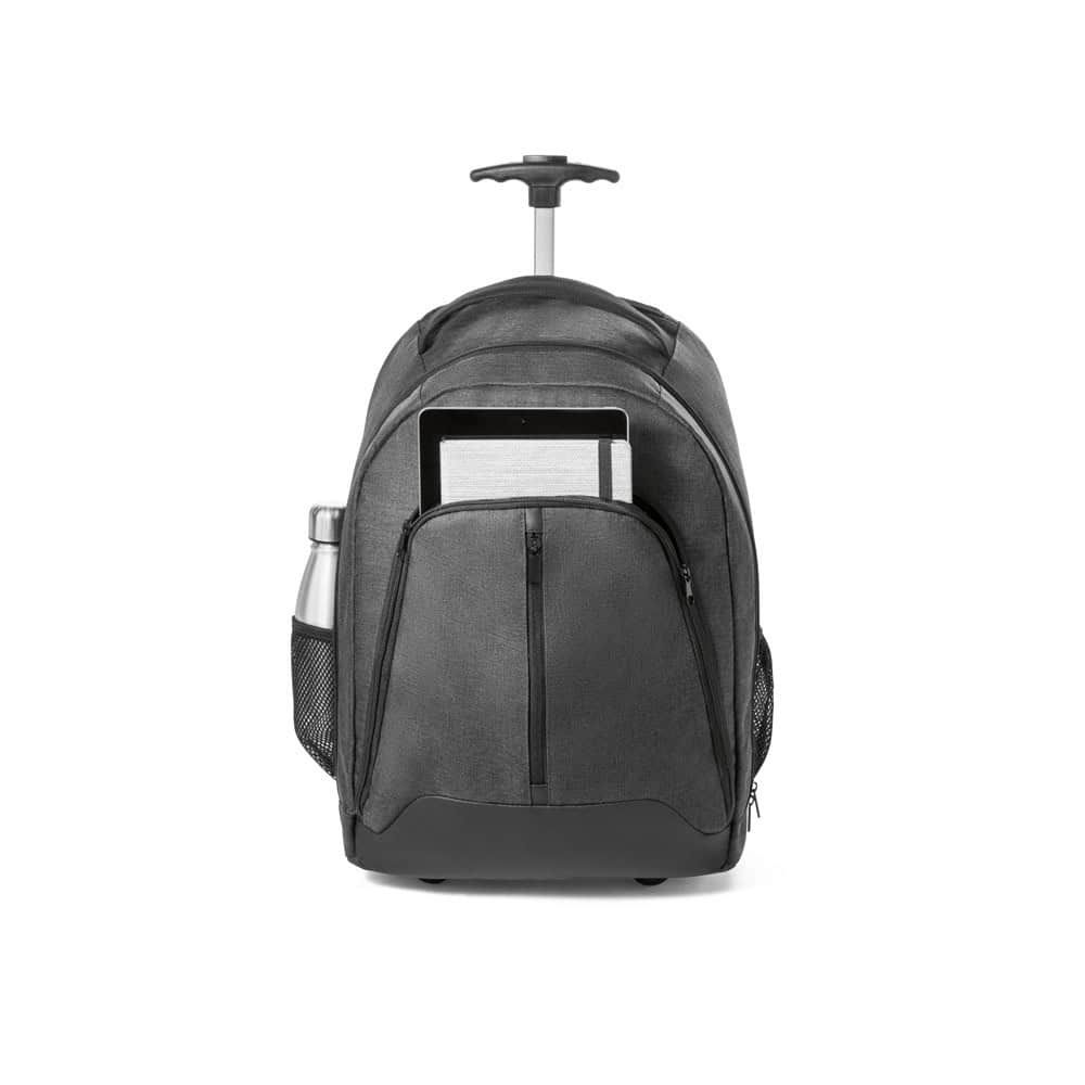 Praktisk trolleyryggsäck för laptop 15.6'' i slitstarkt 600D-material.