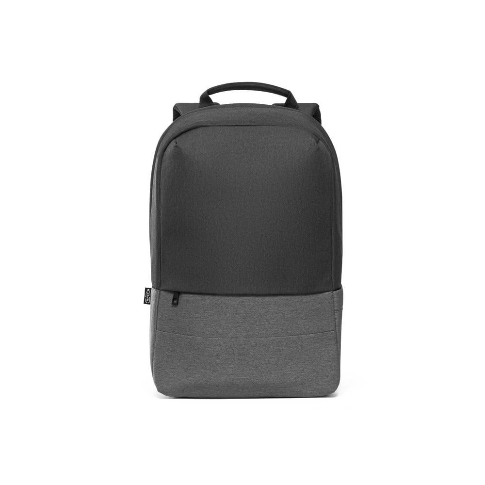 Stöldskyddsryggsäck i 600D återvunnen polyester, svart.