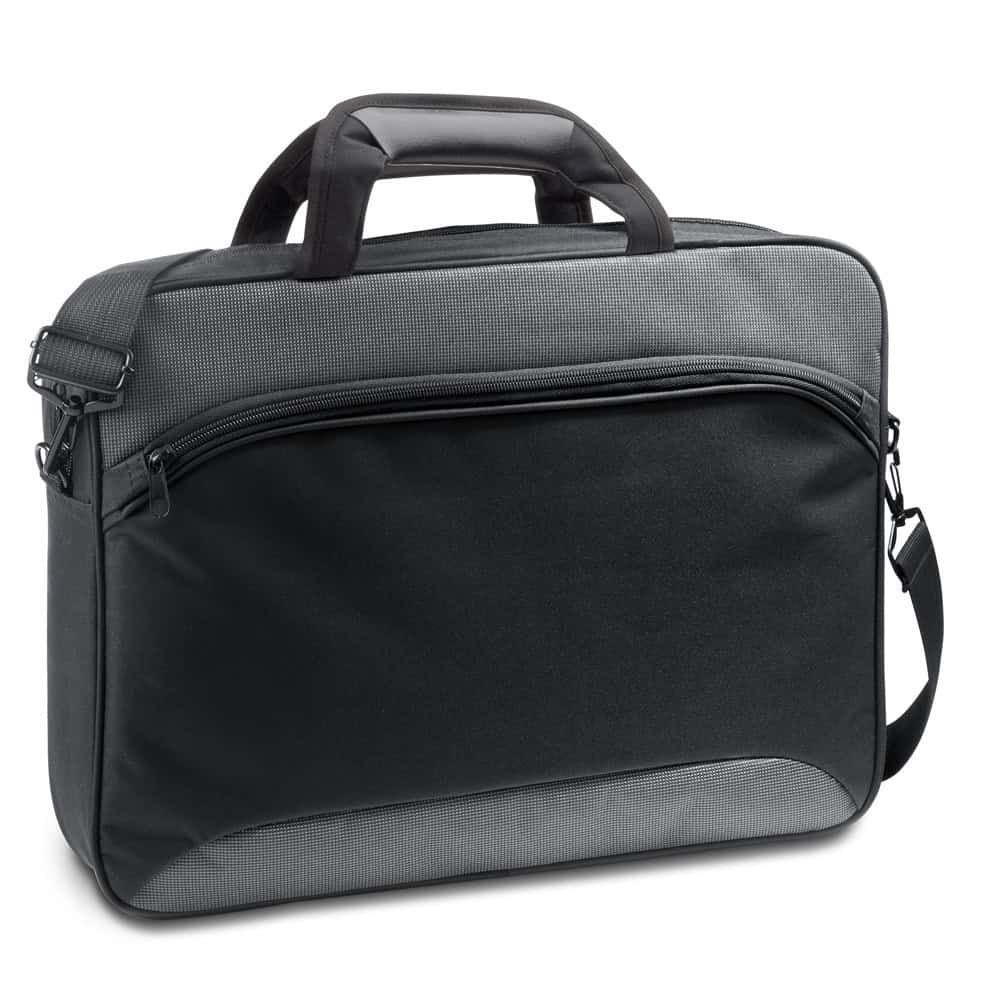Svart laptopväska för 15.6'' med 2-tone och slitstarkt material.
