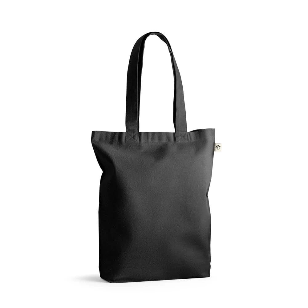 MERIDA. Väska (220 g/ m²) i bomull (50%), återvunnen bomull (30%) och polyester (20% rPET)