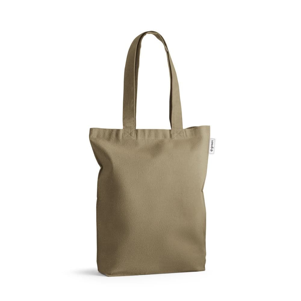 MERIDA. Väska (220 g/ m²) i bomull (50%), återvunnen bomull (30%) och polyester (20% rPET)