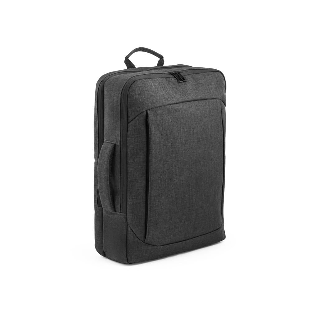 Svart ryggsäck Alexandria 600D för 15.6" laptop, praktisk och slitstark.