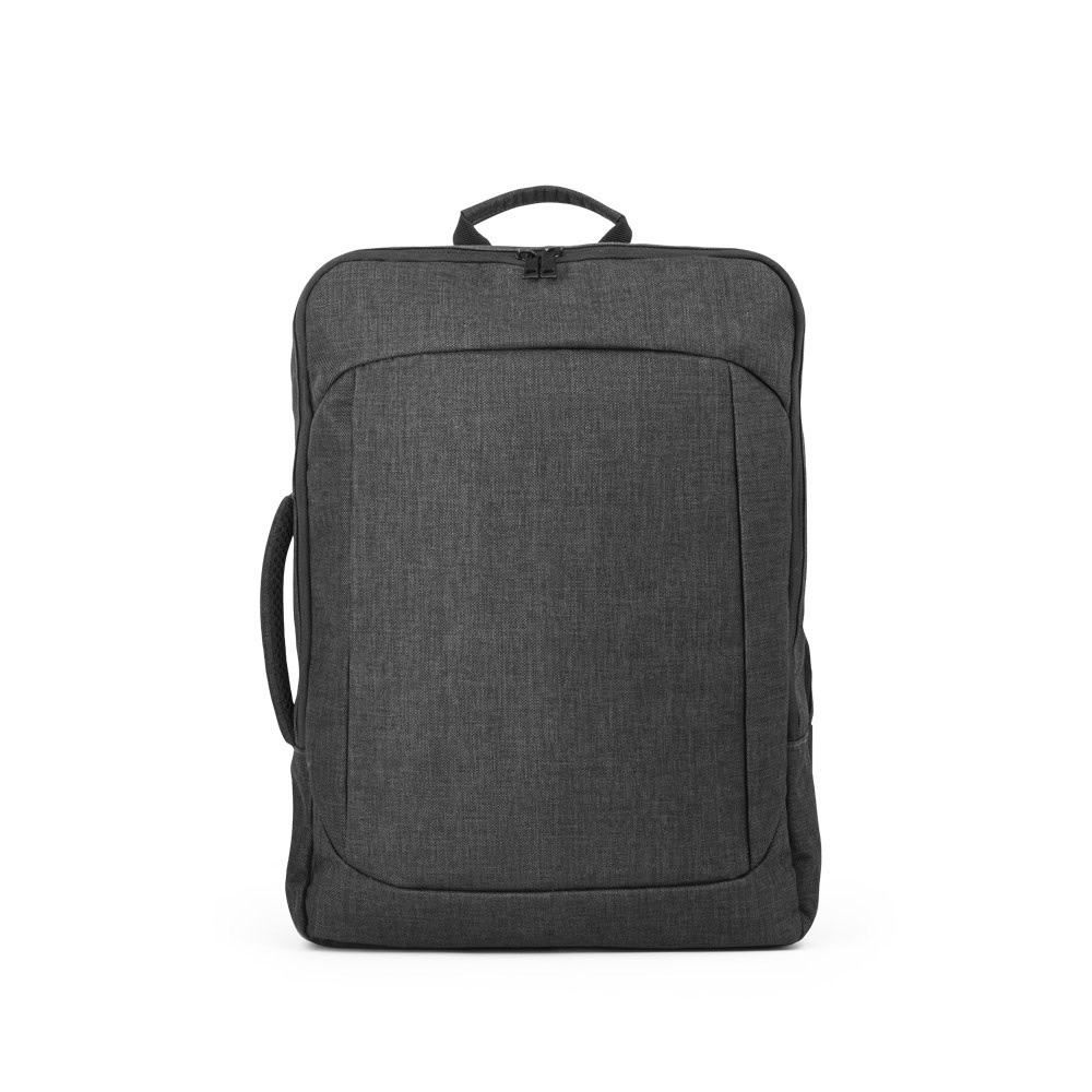 Svart 2-i-1 ryggsäck för 15.6" laptop, perfekt för arbete och resor.