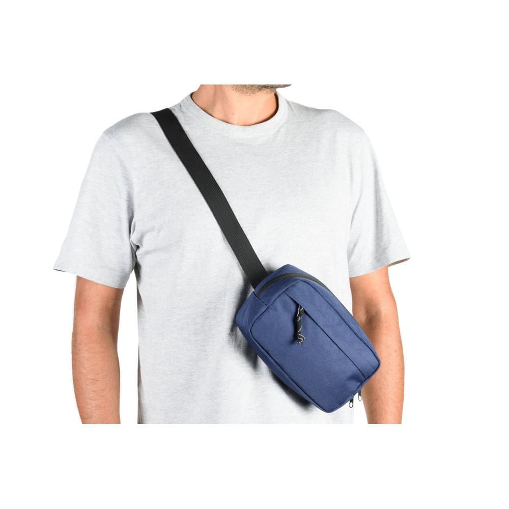 Mykonos midjeväska i 600D återvunnen polyester med justerbar rem.