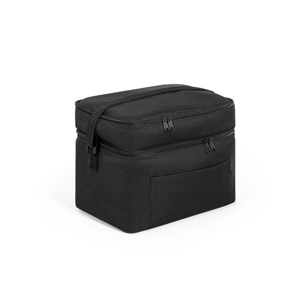 Kylväska i 600D återvunnen polyester med justerbart vävband. Perfekt för kylning på resor och utflyk.