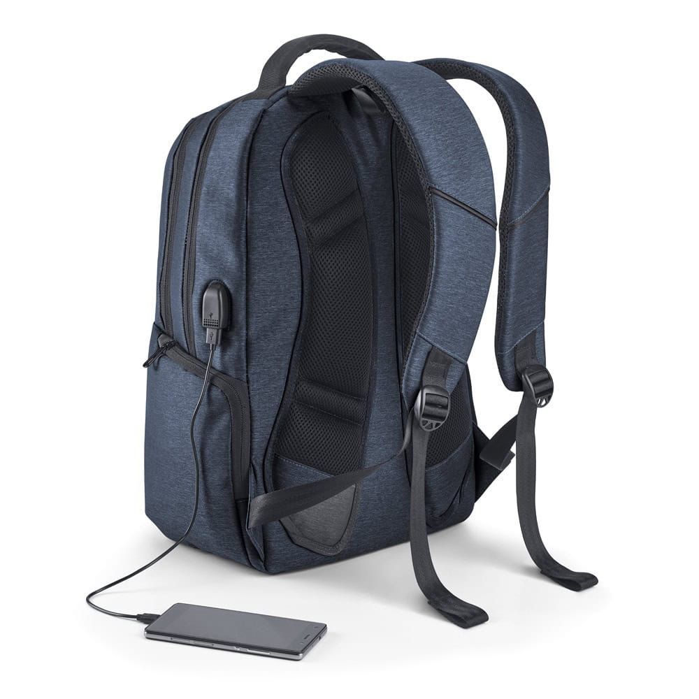 Vattentät 17-tums laptopryggsäck i 2Tone nylon för vardag och arbete.