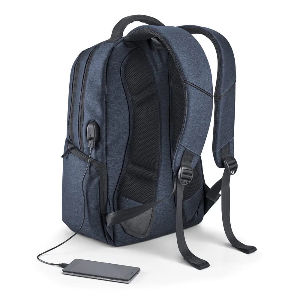 Vattentät 17-tums laptopryggsäck i 2Tone nylon för vardag och arbete.