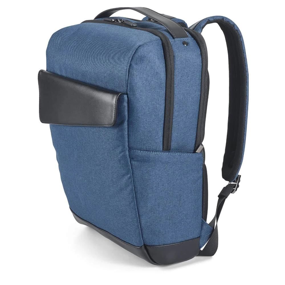 Blå Motion Backpack ryggsäck i slitstarkt 600D och polypropenmaterial, perfekt för vardagsbruk.