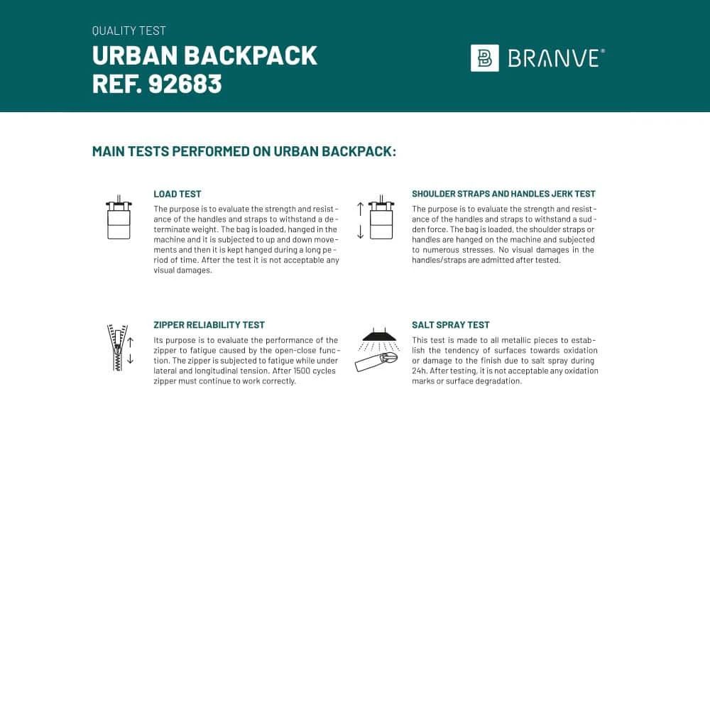 Urban Backpack 14" laptopryggsäck i softshell och tarpaulin, slitstark och vattentät design.