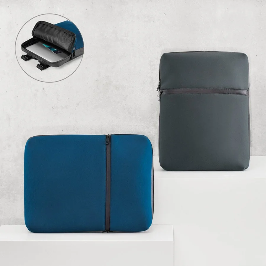 URBAN BACKPACK. 14'' laptopryggsäck i softshell och tarpaulin