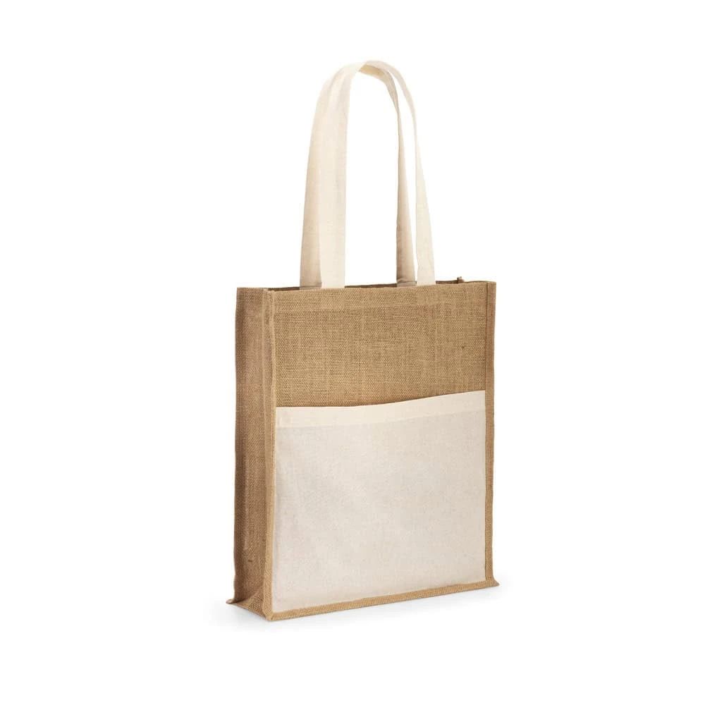 BRAGA. Jutepåse (240 g/m²) och ficka i 100% bomull (140 gm²)
