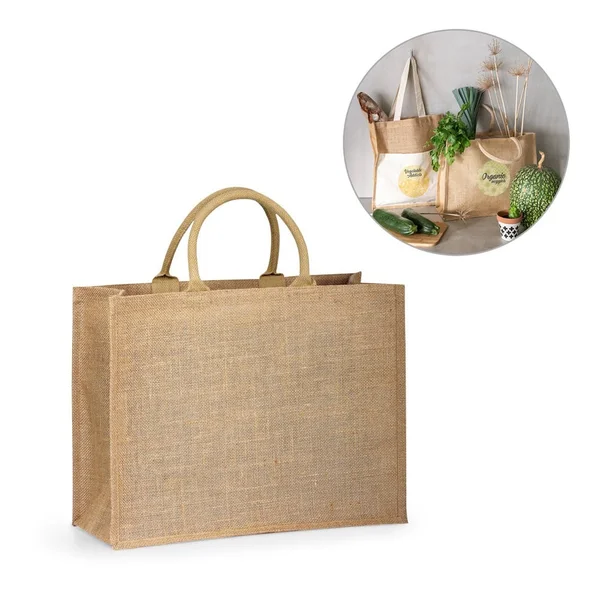 SHANTI. Jute påse (360 g/m²) – profilreklam med tryck från ExpoTryck
