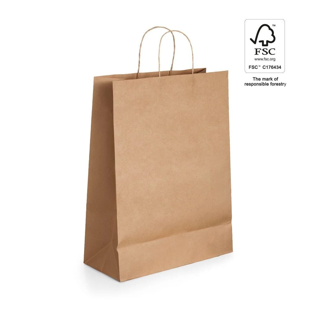 LEIA. Papperspåse i kraftpapper (115 g/m²) – profilreklam med tryck från ExpoTryck