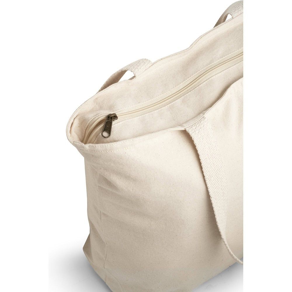 HACKNEY. 100% bomullspåse med blixtlås (280 g/m²)