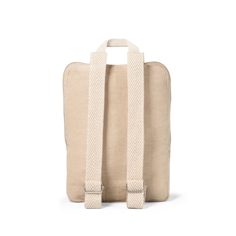 Beige Marbella juco ryggsäck med justerbara remmar, 275 g/m².