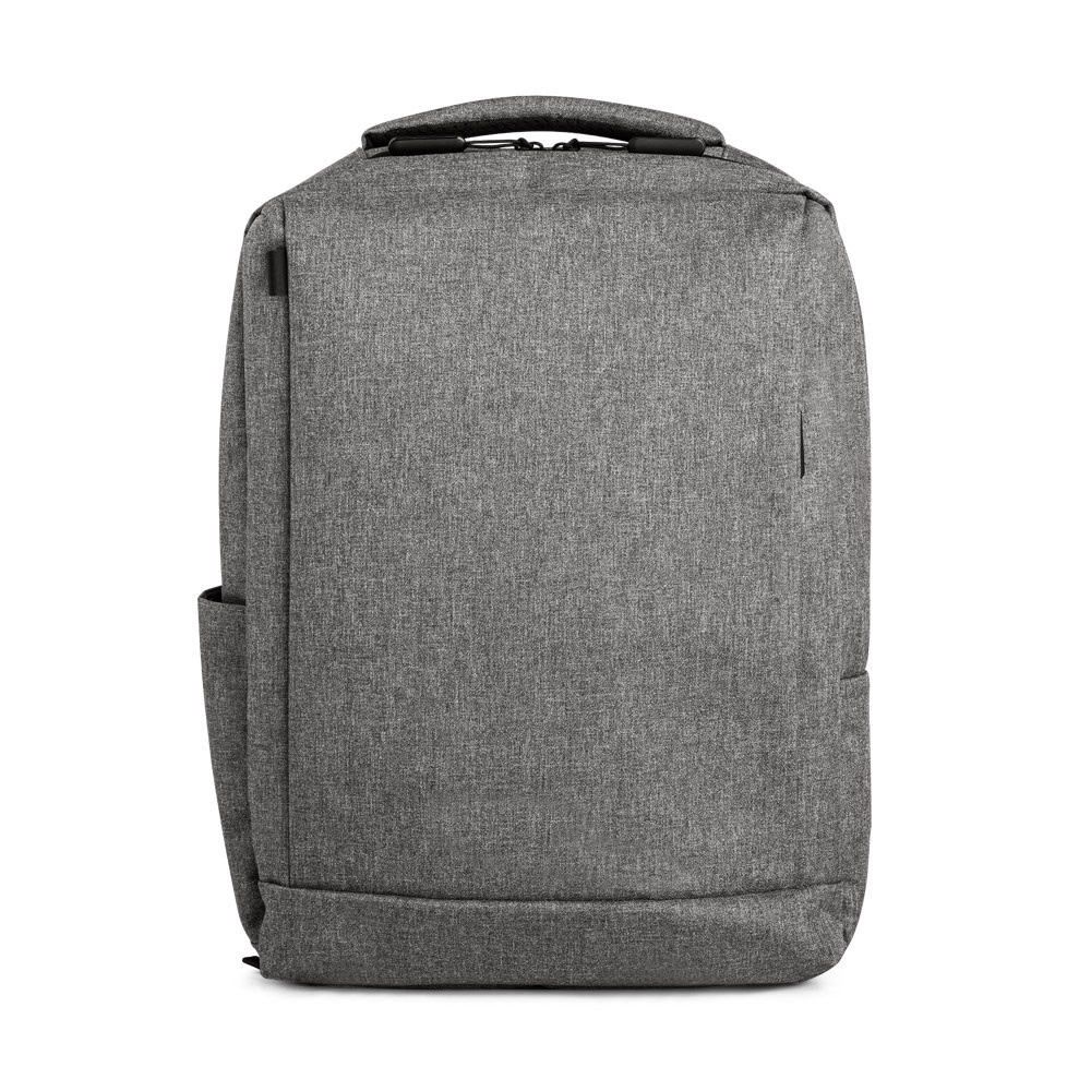 Mörkgrå laptopryggsäck för 15,6" med slitstarkt 300D-material.