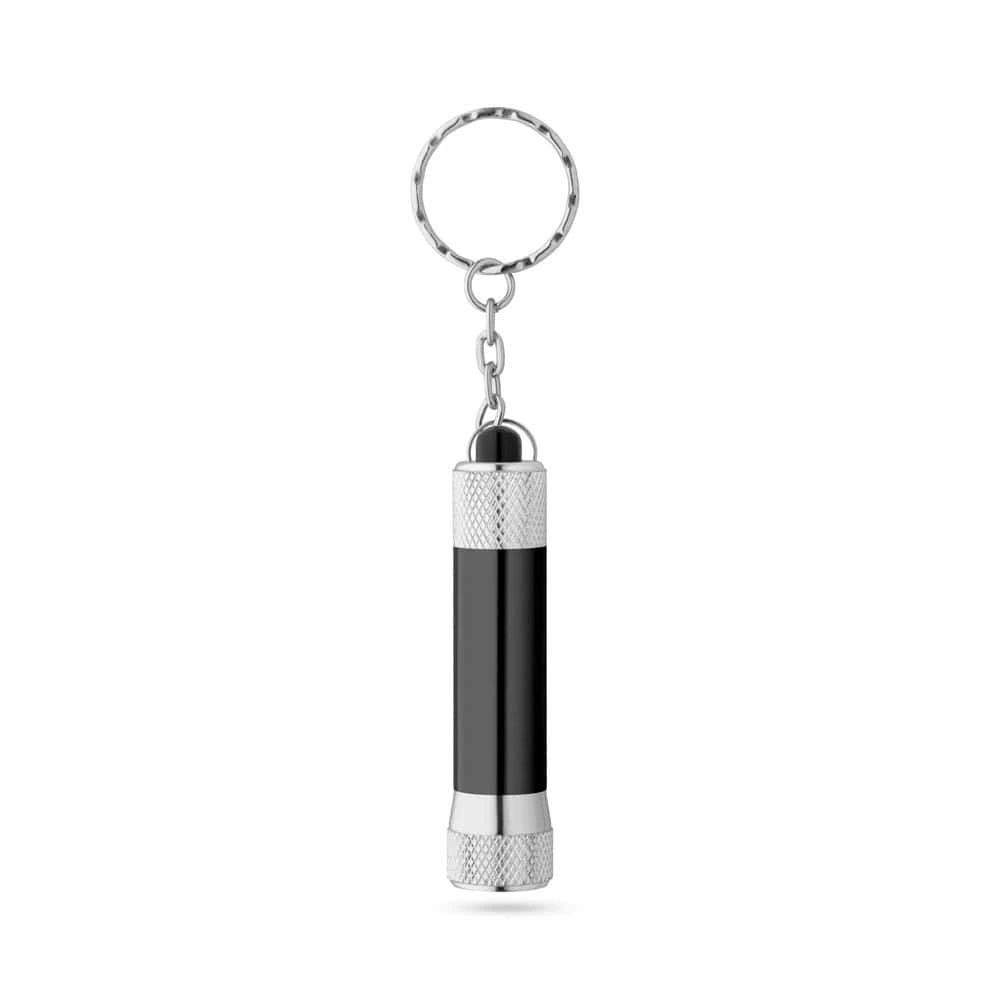 LERGAN. Nyckelring i aluminium med 3 LED-lamper