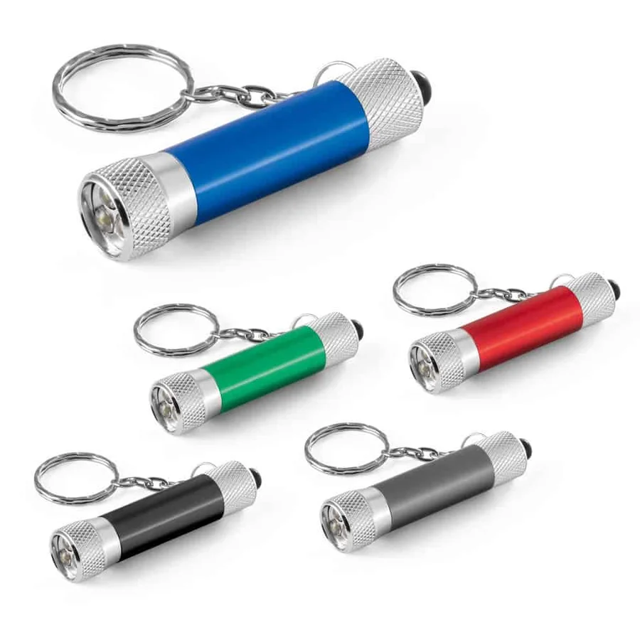 LERGAN. Nyckelring i aluminium med 3 LED-lamper