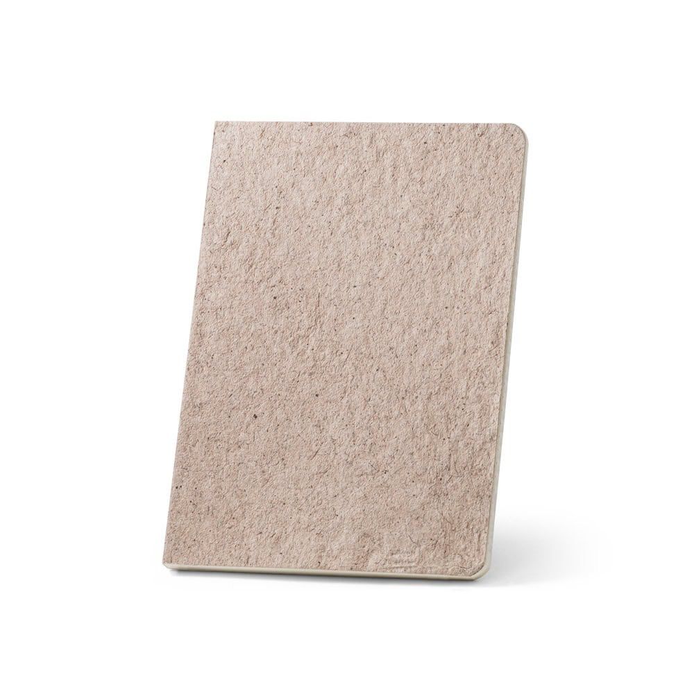 TEAPAD SEMI-RIGID. A5-noteringsblock med halvstyvt omslag tillverkat av tebladavfall (65%)